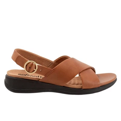 Sandalias Softwalk Tillman Sling S2417-215 para mujer marrón ancho con tira trasera zapatos 9,5 Foto 1 de 4