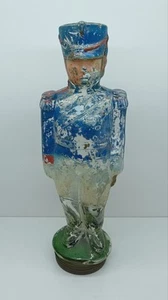 Contenedor de caramelos de vidrio figurativo soldado granadero argentino vintage 29 cm años 40 - Imagen 1 de 7