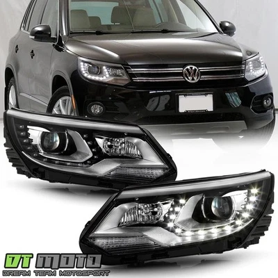 Faros proyectores barra LED modelo halógeno Volkswagen Tiguan 2012-2018 Foto 1 de 4