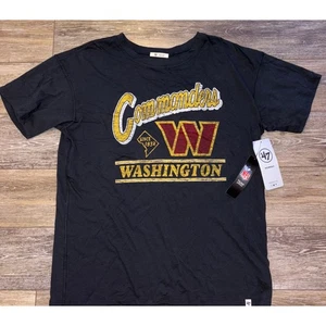 NWT Women's Washington Commanders 47 Brand Tee - Medium -Flint Black - Picture 1 of 5