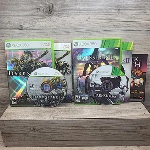 Darksiders 1 & II 2 Microsoft Xbox 360 komplett CIB mit Handbuch Bundle Lot 2 Spiele - Bild 1 von 8