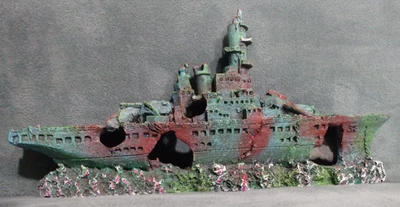 Decoraciones de naufragios de acuario adornos para peceras material de resina hundido Foto 1 de 4