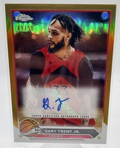 2023-24 Topps Chrome #CG-GTJ Gary Trent Jr. Autographs Gold Refractors #/50 - Picture 1 of 2