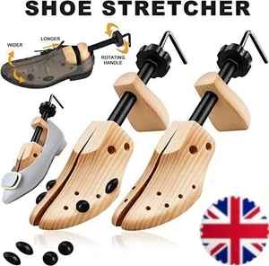 MENS GENTS SHOE STRETCHERS TREE WOODEN SHAPER BUNION CORN BLISTER WOMENS NEW - Picture 1 of 16