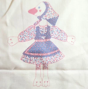 Vintage Gertrude The Goose Cut and Sew Sewing Craft Fabric Panel - Picture 1 of 8