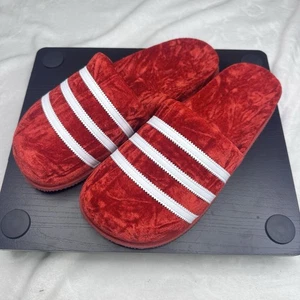 Adidas ADIMULE SLIDE 'RED VELVET' HP9783 Men’s Size 10 Rare Find Nwob - Picture 1 of 9