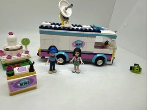 LEGO Friends 41056 - Heartlake News Van - Piezas rotas incompletas con Emma Leer - Imagen 1 de 17