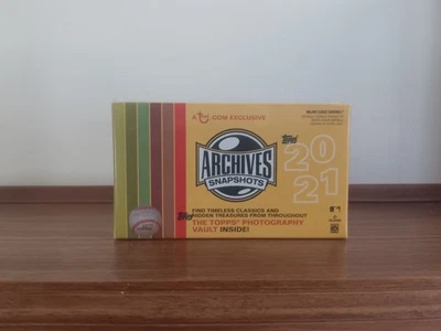 2021 Topps Archives Snapshots MLB Baseball Sealed HOBBY Box 1 AUTO Per Box