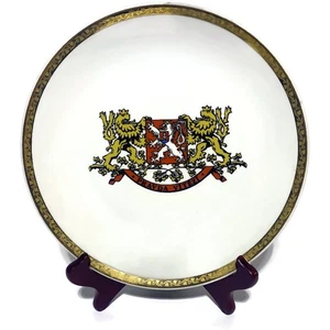 Bohemian Seal Dinner Plate Pravda Vitezi Vintage Czechoslovakia Fine Porcelain  - Picture 1 of 5