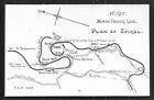 Map Postcard Raurimu Spiral Main Trunk Line New Zealand 1920S