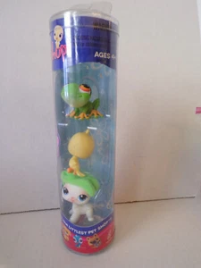 Littlest Pet Shop~#64~Cat~White~#50~Frog~Green~#No~Parakeet~New Spring Tube - Picture 1 of 6