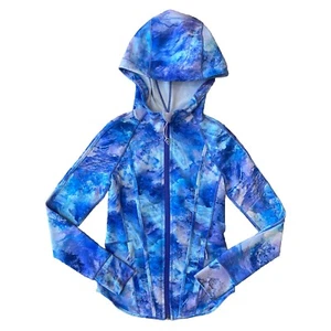 Ivivva Full Zip Jacket Girls 6 Hooded Long Sleeve Purple Blue - Picture 1 of 9