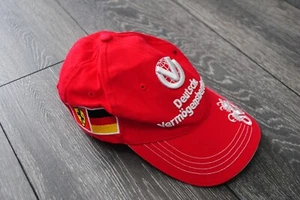 FERRARI F1 DEUTSCHE VERMOGENSBERATUNG SCHUMACHER RED CAP 2006 GERMANY ITALY FLAG - Picture 1 of 9