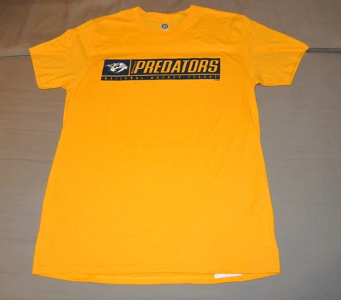 NWOT Nashville Predators Men's Yellow T-Shirt (S, M, XL, 2XL) Shirt Jersey NHL Cover