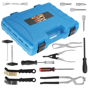15PCS Brake Drum Tool Kit Drum & Disc Brake Tool Set Drum Brake Spring Tool - Picture 1 of 12