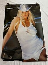 Jaime Bergman Poster - 22.25x34” White Top & Cowgirl Hat  - 2002 Playboy Model