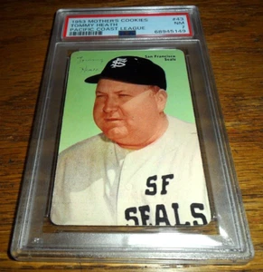 1953 Mother Cookies PCL #43 TOMMY HEATH SAN FRANCISCO SEALS PSA 7 NR MINT - Picture 1 of 2