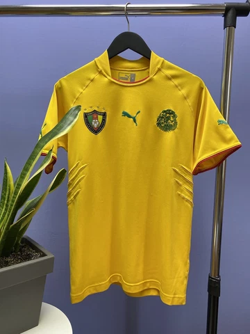 Puma Cameroon 2004 2006 Soccer Jersey Football Shirt Size M Yellow Cover