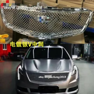 Parachoques delantero cromado para Cadillac XTS 2018-2019 parrilla superior parrilla de ventilación de nido de abeja - Imagen 1 de 6