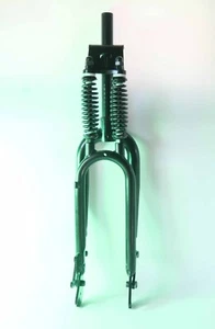 20" Dual Springer Fork 1" Threadless Cruiser Bicycle Classic Disc Brake Fat Bike - Picture 1 of 3