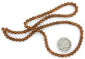 TWO Strand 4mm Round Brown Round Fiber Optic Bead CLOSEOUT CLEARANCE fobsc4 - Picture 1 of 1