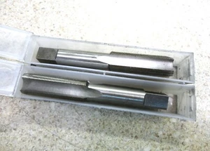 2x Tungsten Steel Hand Tap Size M18 x 1.0 Bottom /Plug & Taper RH Metric - Picture 1 of 2