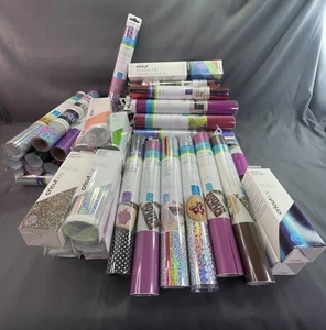 Huge Heat Transfer Vinyl Lot of 61 Mixed Brands/Cricut, Siser, Joann, - Picture 1 of 6