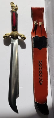 Chipaway Cubiertos 24" Espada Paquistaní Acero Quirúrgico con Funda de Cuero de 25" Foto 1 de 4