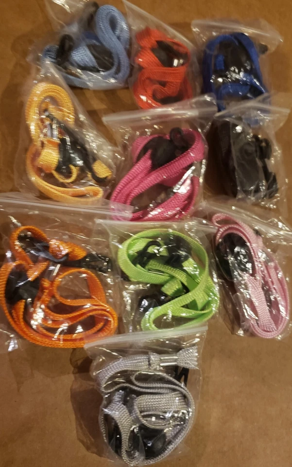 Cordones de máscara de longitud ajustable, paquete de 10 multicolores  Foto 1 de 2