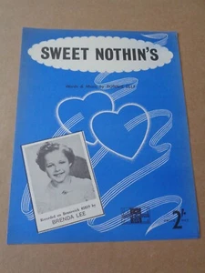 Brenda Lee - Sweet Nothin's sheet music - Picture 1 of 1