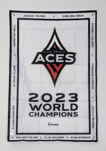 LAS VEGAS ACES 2023 WNBA Championship Banner Flag (NEW UNOPENED!) - Picture 1 of 3