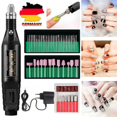 56in1 Profi Nagelfräser Elektrische Nagelfeile Nagelfraser Nail Maniküre Bit Set - Bild 1 von 4