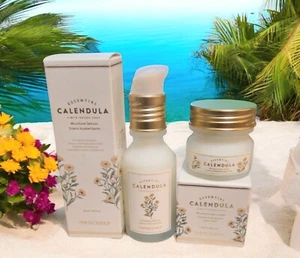 The Face Shop Calendula Essential Moisture Face Serum 1.35 oz +Eye Cream 0.67 oz - Picture 1 of 1
