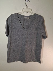NUEVO CON ETIQUETAS American Eagle AE77 Camiseta Premium Informal Cuello en V Manga Corta Gris Talla Grande - Imagen 1 de 6