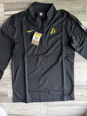 Los Angeles Lakers Nike NBA Authentics Dri-Fit Pullover Men's Black New 2025 Szn - Image 1 of 4