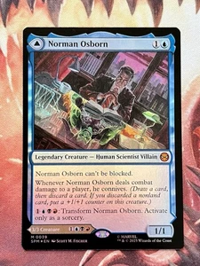 MTG Norman Osborn / Green Goblin FOIL Marvel Magic Spider-Man Card SPM #39 NM - Picture 1 of 4