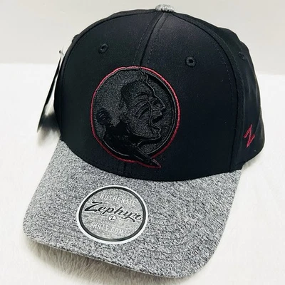 Zephyr Florida State Seminoles Pristine Night Life Hat Cap Adjustable Snap Black - Image 1 of 4