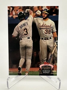 1993 Stadium Club Murphy Harold Baines #187 Oakland Athletics - Picture 1 of 2