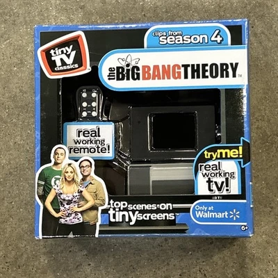 Big Bang Theory Tiny TV Classics Real Working TV & Remote Arcade Toys Brand New! - Image 1 of 4