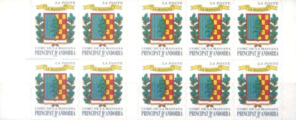 French offices. Coat of Arms of La Massana 1999. Booklet. - Image 1 of 1