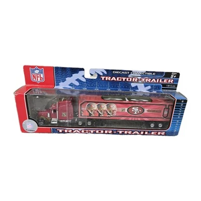 Trailer trator NFL San Francisco 49ers dieCast colecionável escala 06 1/80 fandom - Imagem 1 de 4