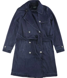 Ralph Lauren Womens Prunella Denim Trench Coat, Blue, 14 - Picture 1 of 1