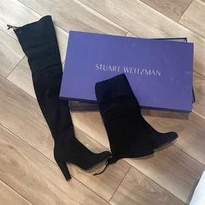 Stuart Weitzman Alll Legs Thigh High Boot Sz 7 - Picture 1 of 10
