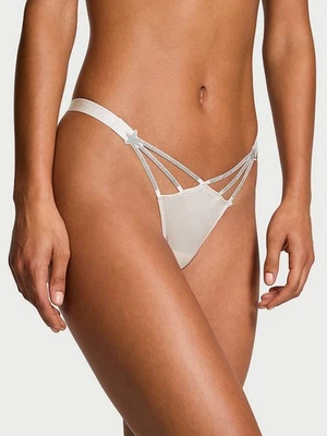 Nuevo con etiquetas Tanga Victoria's Secret Muy Sexy Starstruck Pierna Alta Gris Delfín Talla S Foto 1 de 4