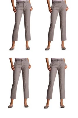 $119 NUEVO GAP Entrepierna 32" Mezcla de Lana Beige Pantalón Recto Con Cinturón Talla 8 Alto Foto 1 de 2