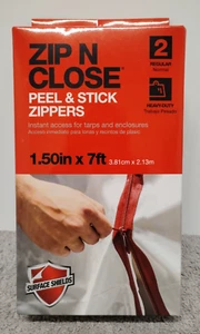 Cremalleras con cierre de cremallera y pegar x2 cremalleras regulares de alta resistencia de 1,50 pulgadas x 7 pies.(03) - Imagen 1 de 5