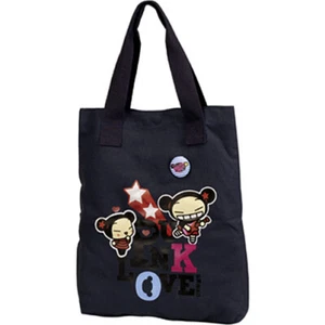 BLAUE PUCCA PUNK LOVE CANVAS TRAGETASCHE Mädchen Kinder Baumwolle Geburtstag Weihnachtsgeschenk - Bild 1 von 2