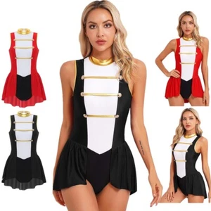 Women Circus Ringmaster Costume Showman Lion Tamer Cosplay Bodysuit Jumpsuit - Picture 1 of 40