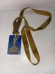 Vintage Disney Magical Milestone Trading Pin Celebration Tinkerbell Lanyard - Picture 1 of 4