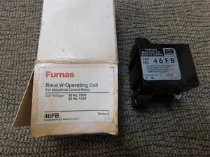 Base de horno 46FB con bobina de funcionamiento para relé de control industrial *NUEVO* - Imagen 1 de 2